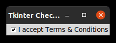 Tkinter Checkbox example
