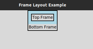 Tkinter Nested Frame example