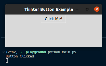 Tkinter Button example